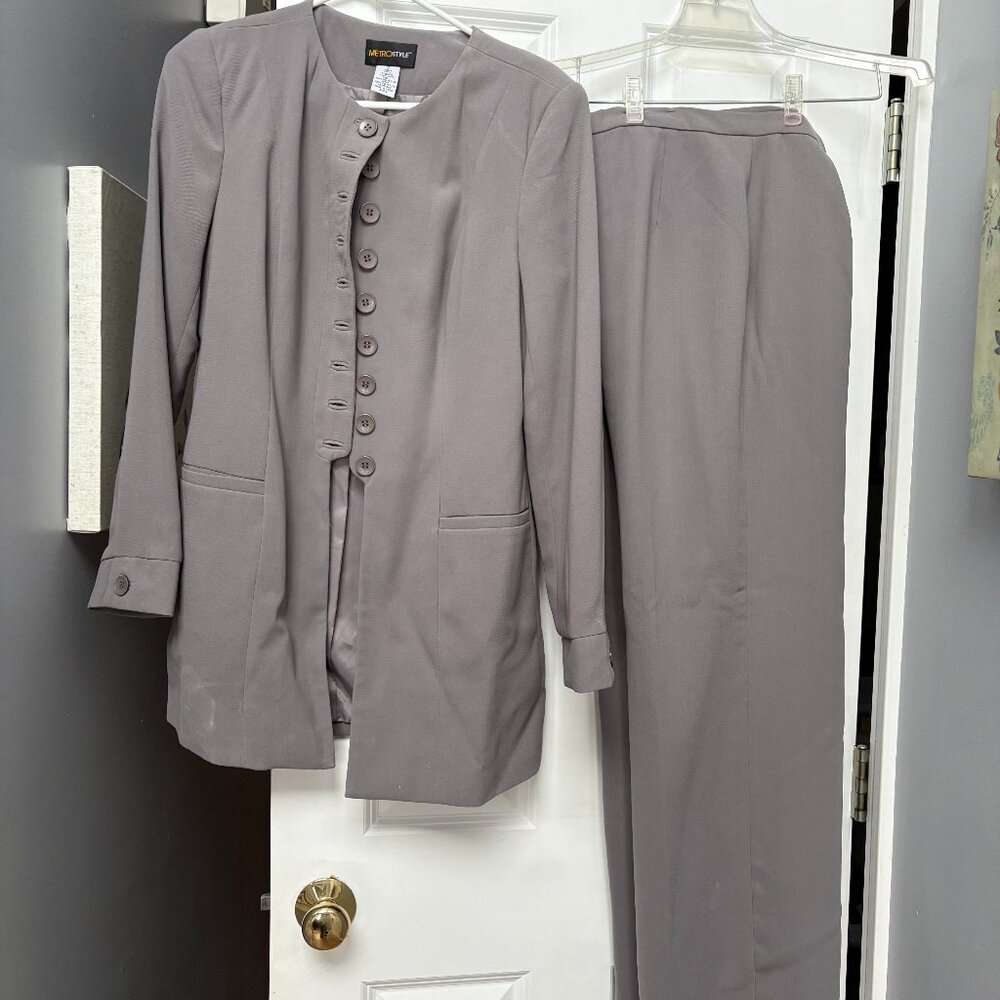 Ladies Gray Business Suit